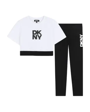 Dkny Kids ロゴプリント トラックスーツ - サムネイル1
