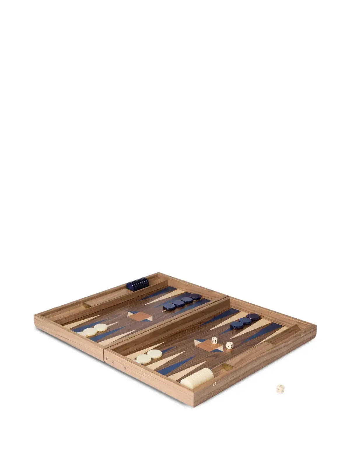 The Conran Shop ミロス木製バックギャモンセット - 画像2