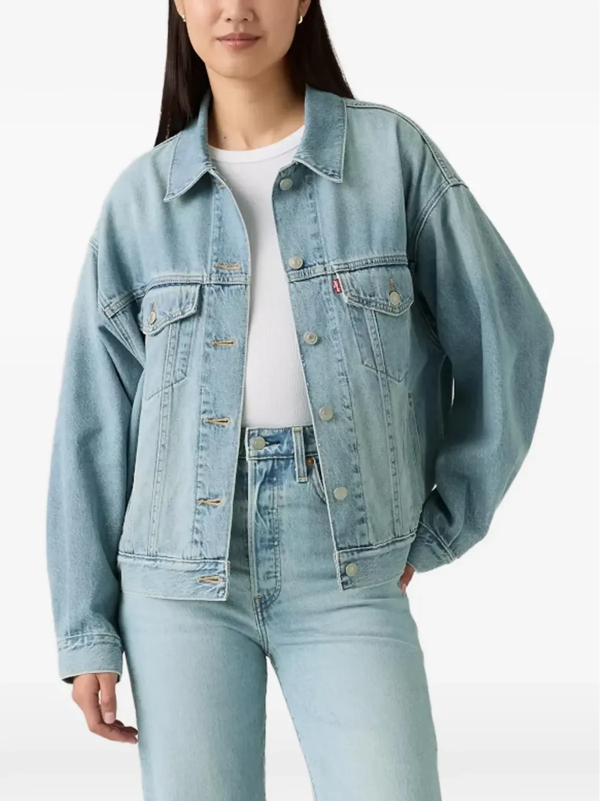 Levi's 90年代 ボタン留めデニムジャケット ブルー - 画像2