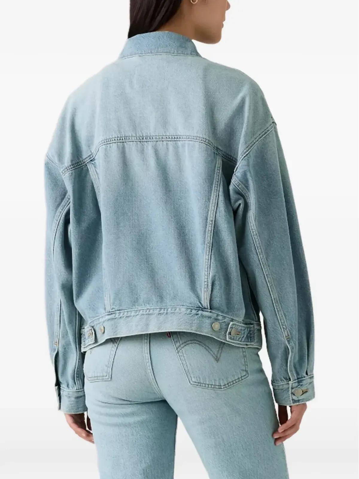 Levi's 90年代 ボタン留めデニムジャケット ブルー - 画像3