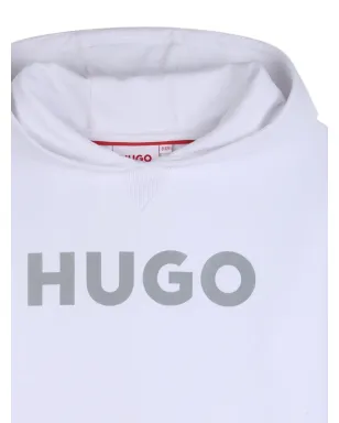 HUGO KIDS ロゴディテールフード付きパーカー - サムネイル3