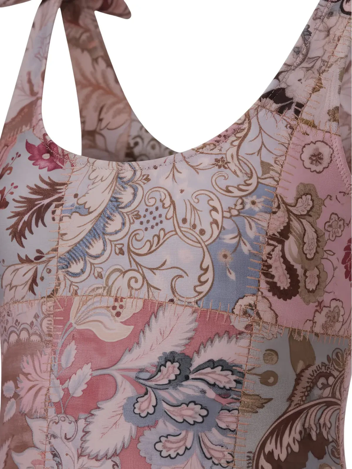 ZIMMERMANN Kids タイストラップ花柄水着 - ピンク - 画像3
