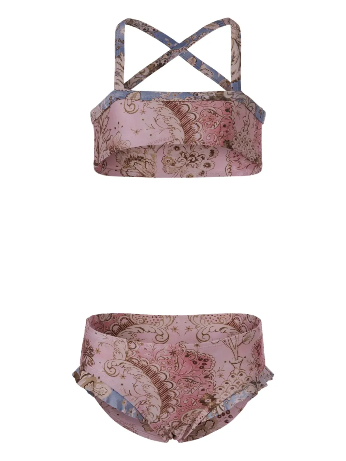 ZIMMERMANN Kids クロスバックフリルビキニセット - 画像2