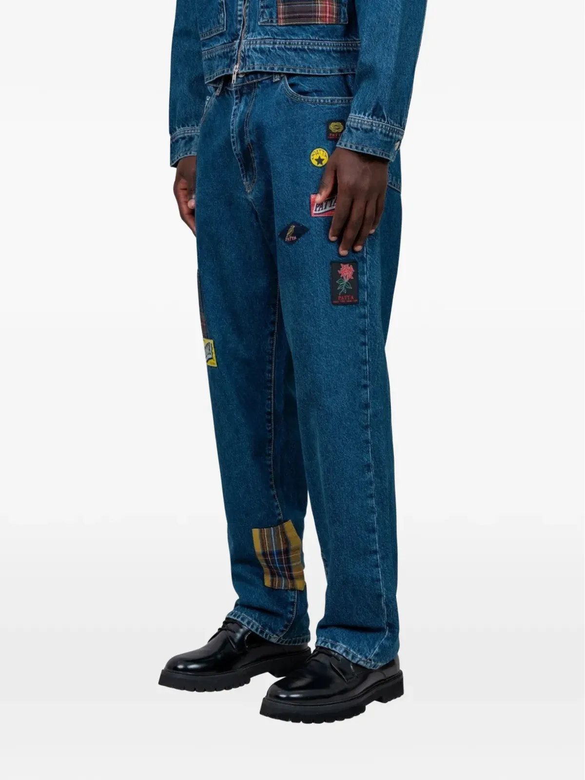 PATTA パッチワーク柄ラベル付きパンツ - 画像2