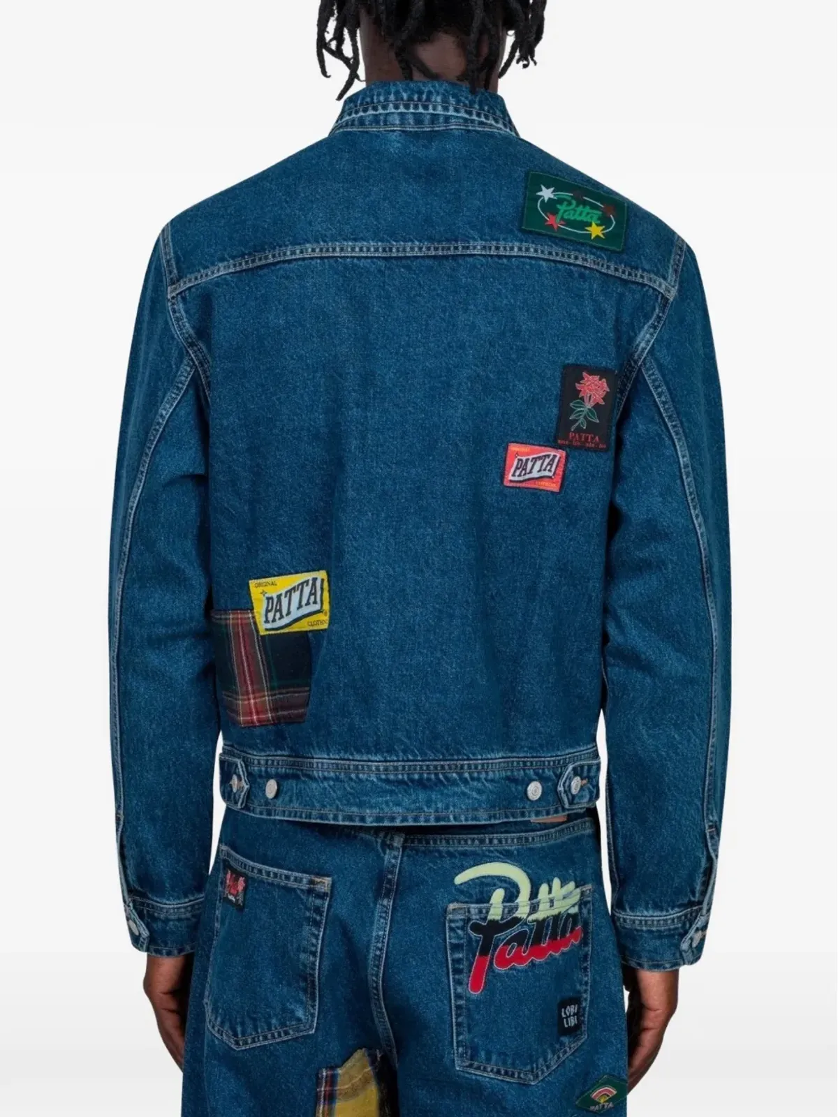 PATTA パッチワークポケットデニムジャケット - ブルー - 画像3