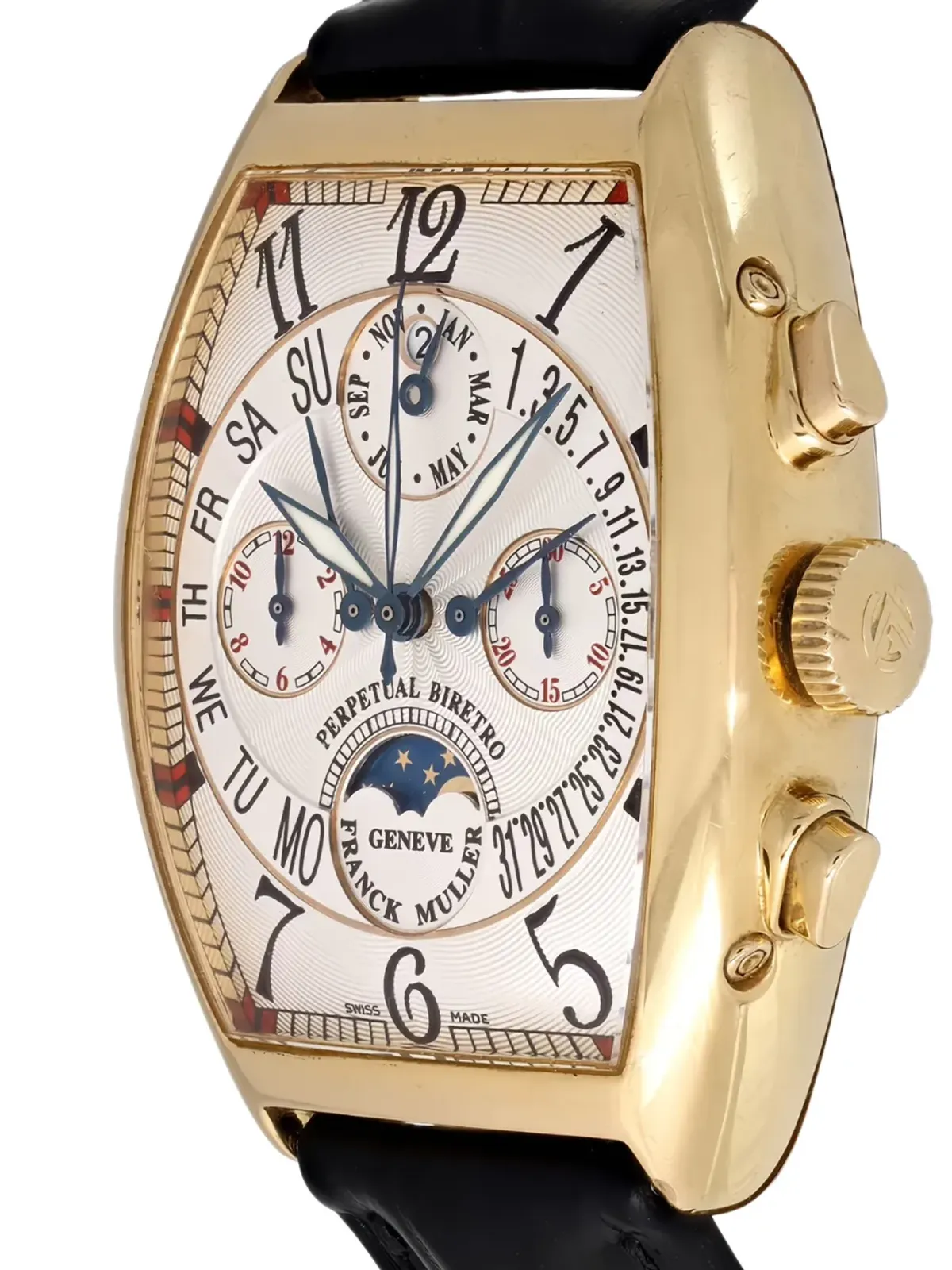 Franck Muller Cintrée Curvex Biretro ウォッチ ホワイト - 画像2