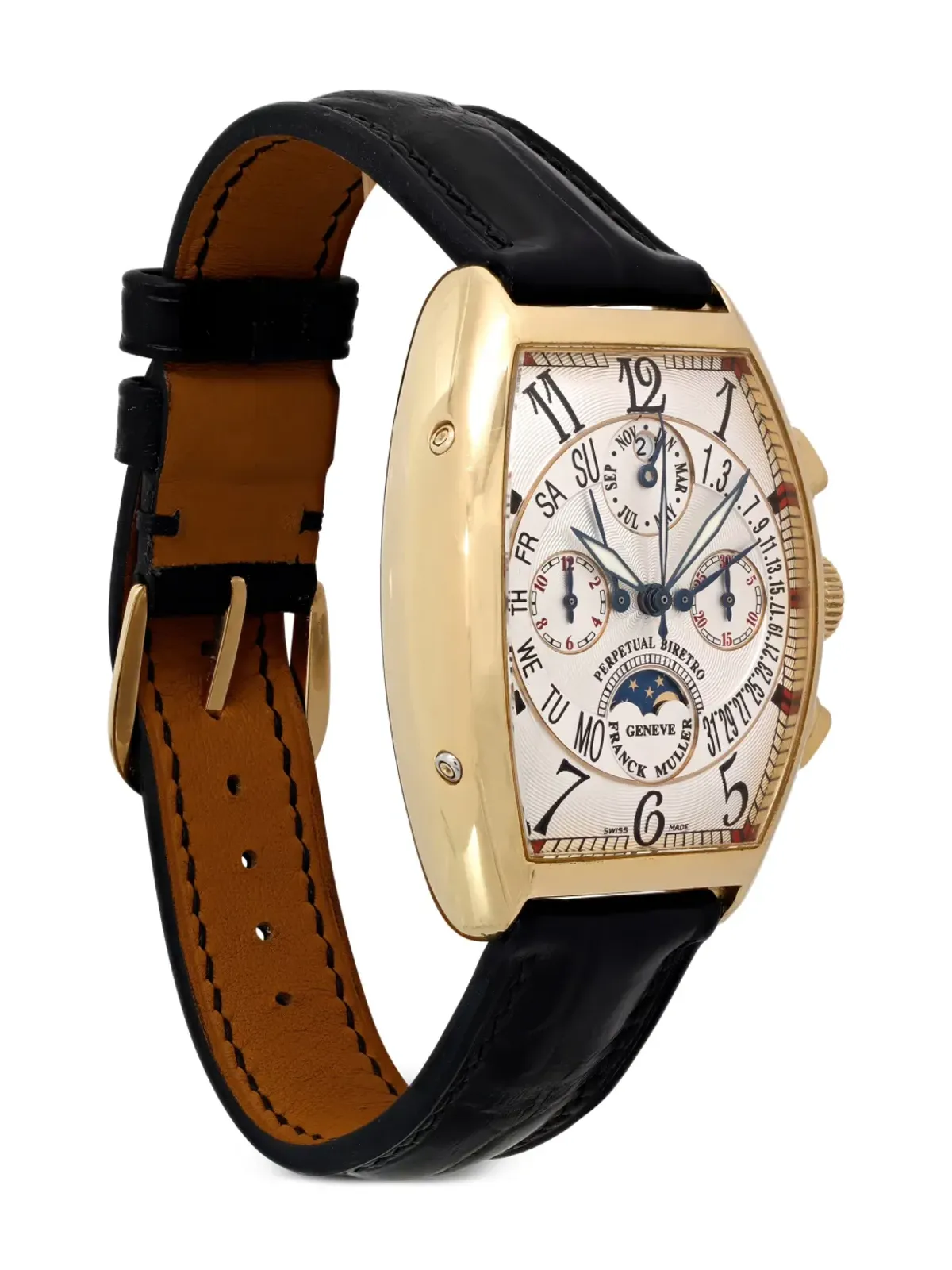 Franck Muller Cintrée Curvex Biretro ウォッチ ホワイト - 画像4