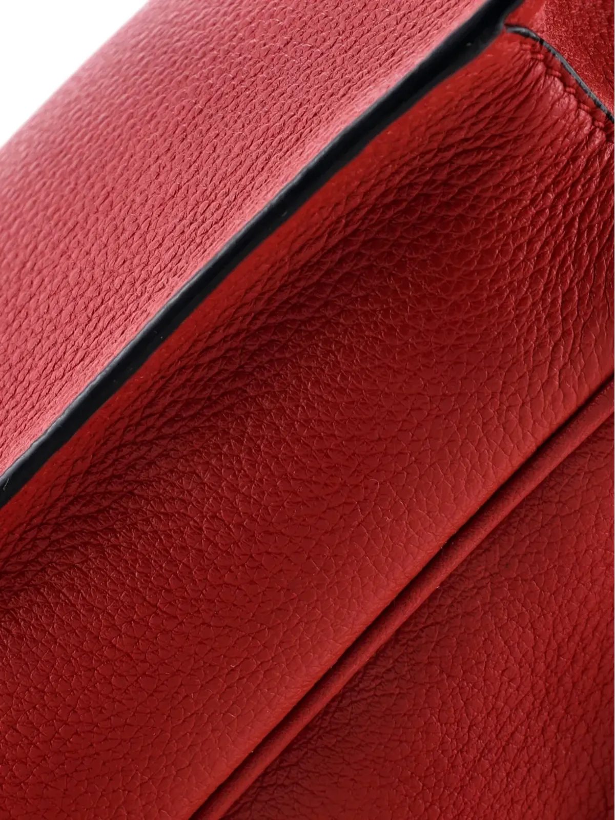 Prada Pre-Owned ダブルストラップ・フラップ ヴィテロ ダイノ 小型クロスボディバッグ - レッド - 画像5