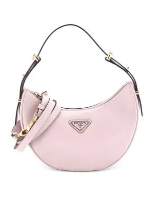 Prada ビンテージ アルク ハーフムーン レザー スモール ホーボーバッグ ピンク - サムネイル1