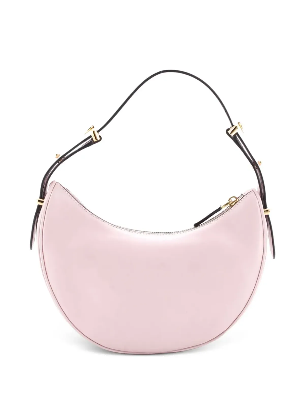 Prada ビンテージ アルク ハーフムーン レザー スモール ホーボーバッグ ピンク - 画像2