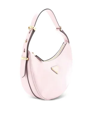 Prada ビンテージ アルク ハーフムーン レザー スモール ホーボーバッグ ピンク - サムネイル3