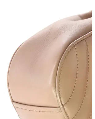 Prada ビンテージ Curved Flap Chain Diagramme Quilted Leather ミニショルダーバッグ - ピンク - サムネイル4
