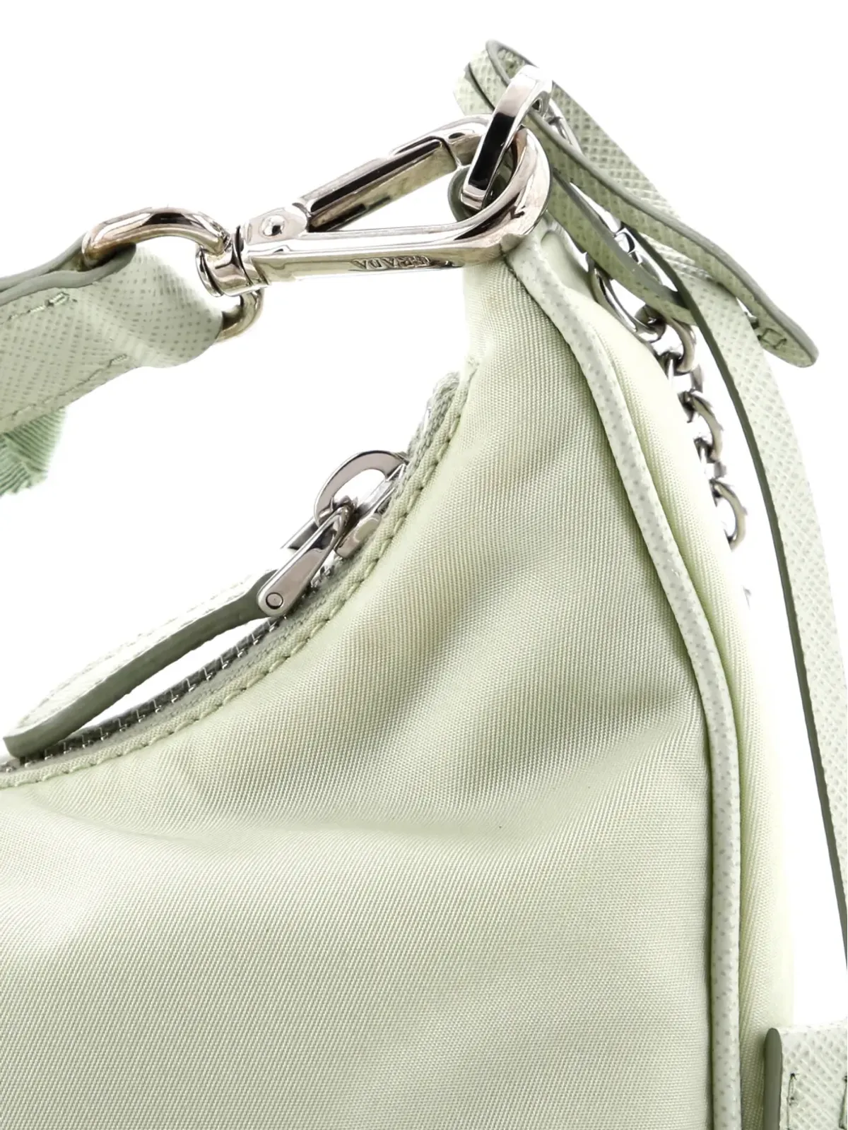 Prada ビンテージ リエディション2005 ショルダーバッグ テシート 小さめクロスボディバッグ - グリーン - 画像5