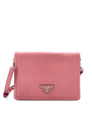 Prada ビンテージ フルフラップ グラスカーフ 小型ショルダーバッグ - ピンク - サムネイル1