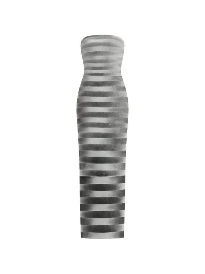 Herve Leger Hervé Léger ストライプ柄ストラップレスドレスの商品画像