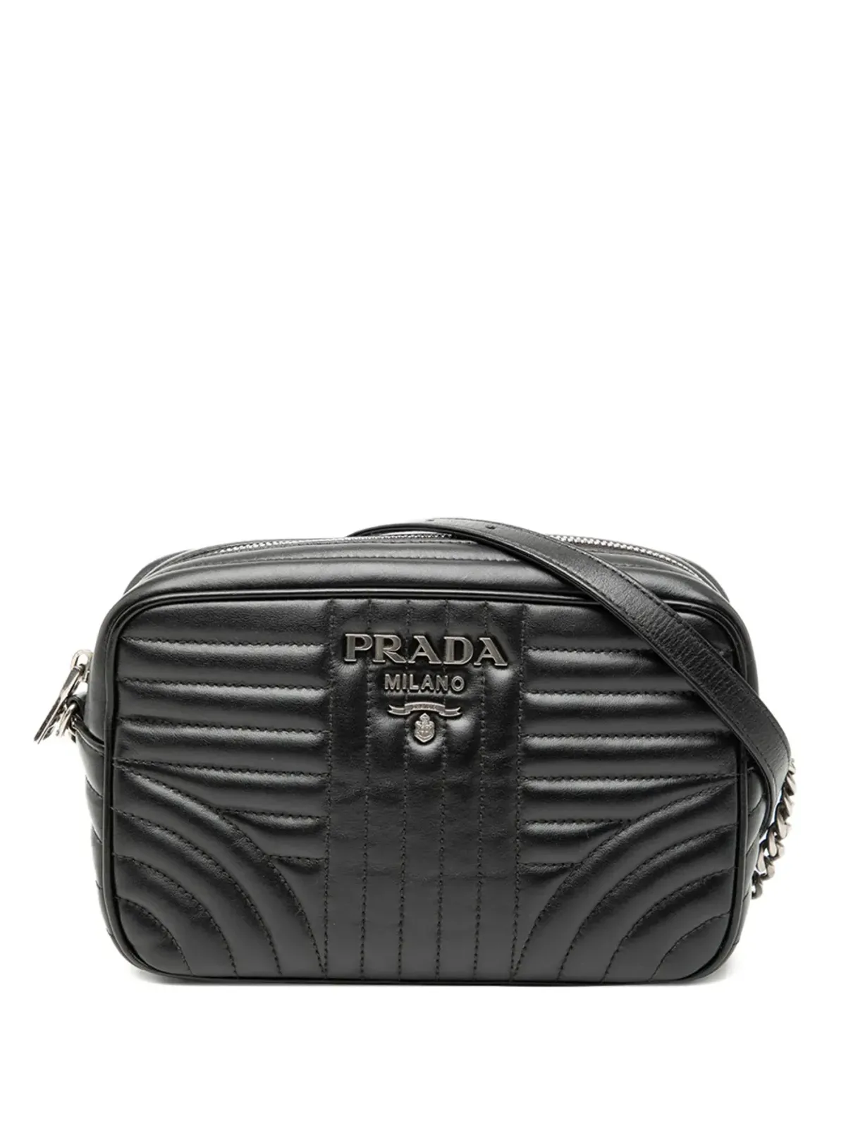 Prada ビンテージ Diagramme カメラバッグ クロスボディ ブラック - 画像1