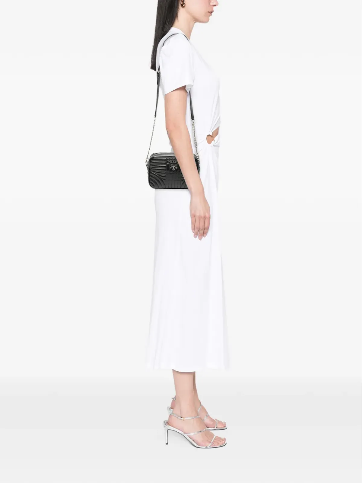Prada ビンテージ Diagramme カメラバッグ クロスボディ ブラック - 画像2