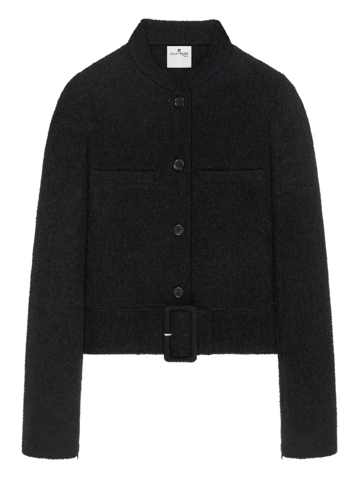 Courrèges バックルディテール ツイードジャケット - 画像1