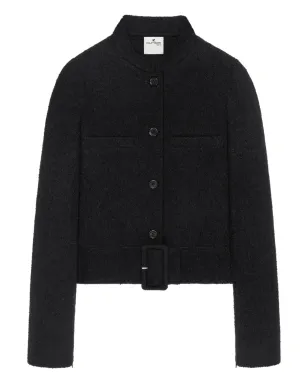 Courrèges バックルディテール ツイードジャケット - サムネイル1