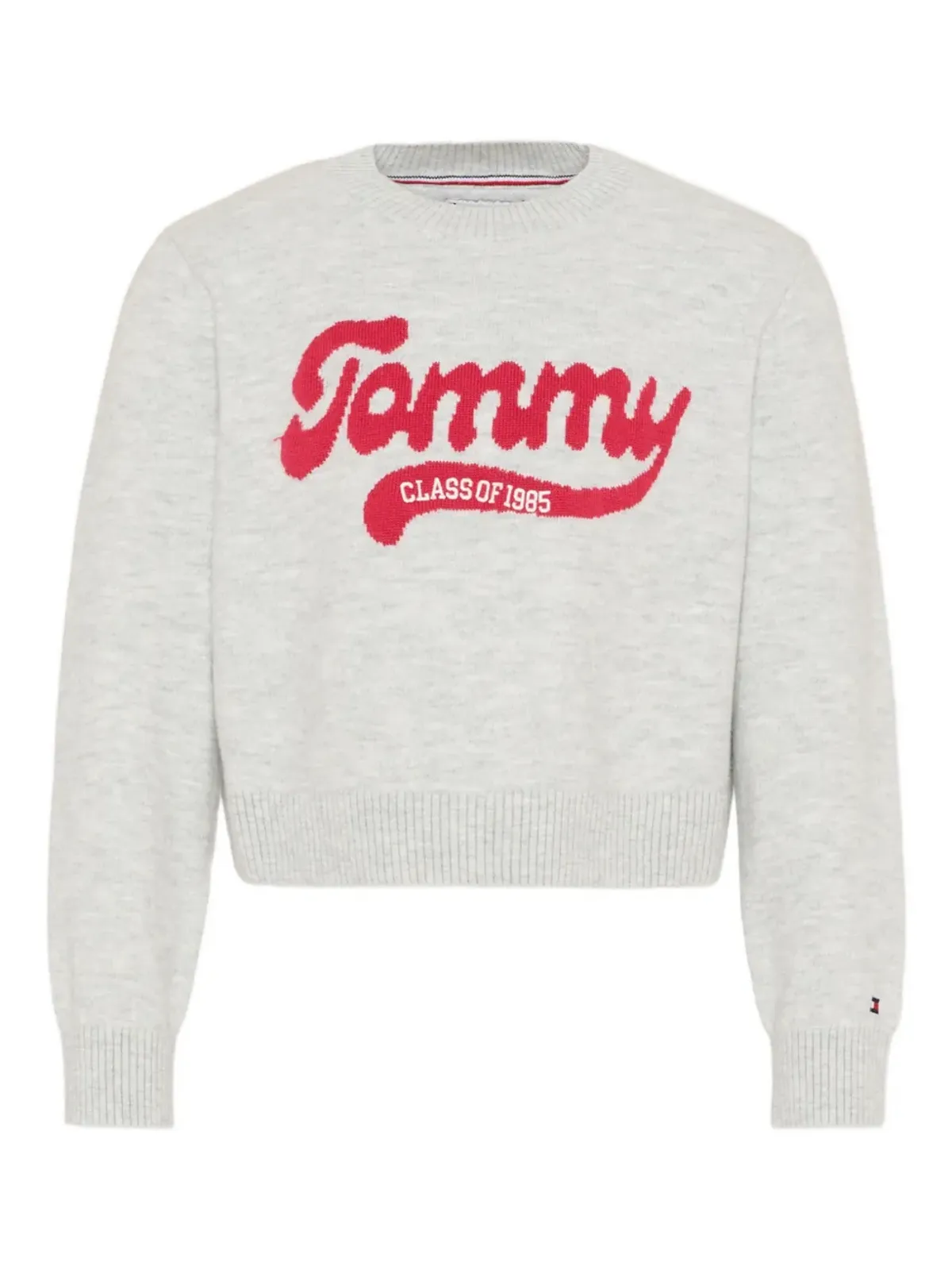 Tommy Hilfiger Junior ロゴ入りインターシャ クルーネックトップ - 画像1