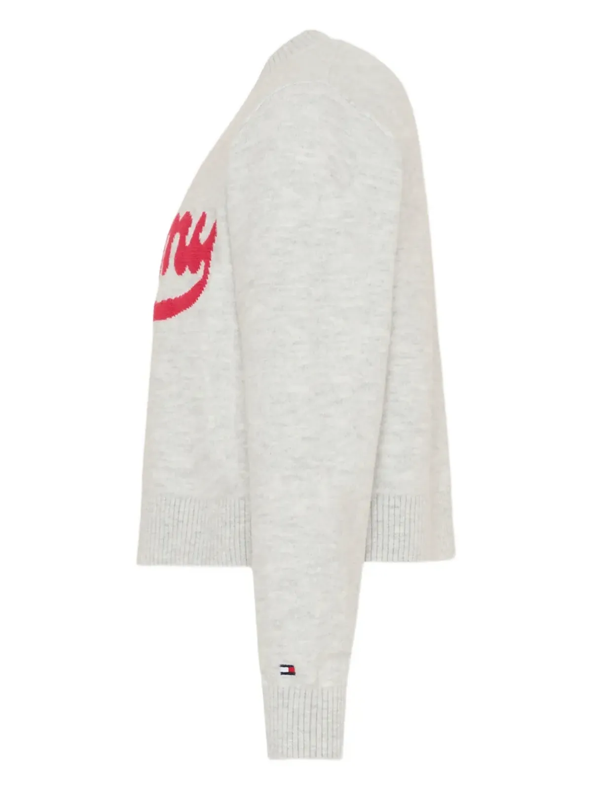 Tommy Hilfiger Junior ロゴ入りインターシャ クルーネックトップ - 画像3