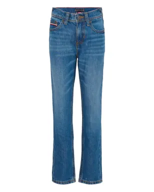 Tommy Hilfiger Junior ベルトループ付きファイブポケットジーンズ - Blue - サムネイル1