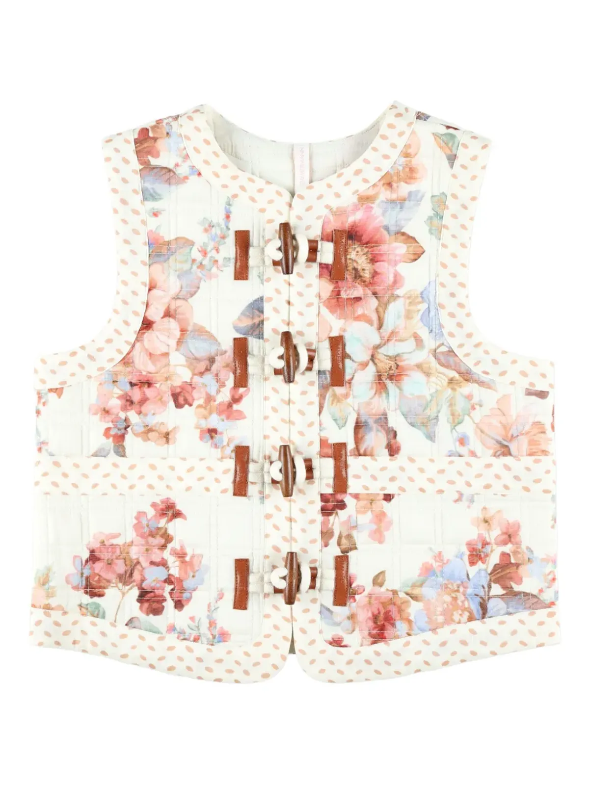 ZIMMERMANN Kids Awaken 花柄ジレ - Neutrals - 画像1