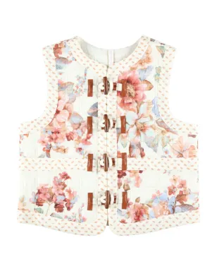 ZIMMERMANN Kids Awaken 花柄ジレ - Neutrals - サムネイル1