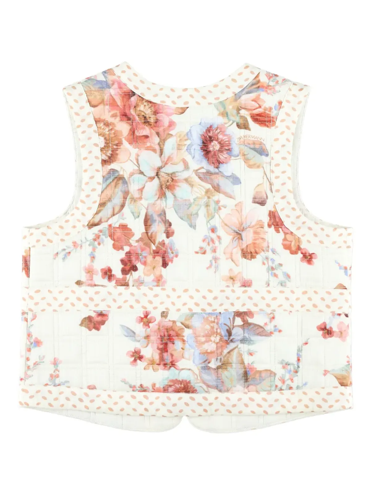 ZIMMERMANN Kids Awaken 花柄ジレ - Neutrals - 画像2