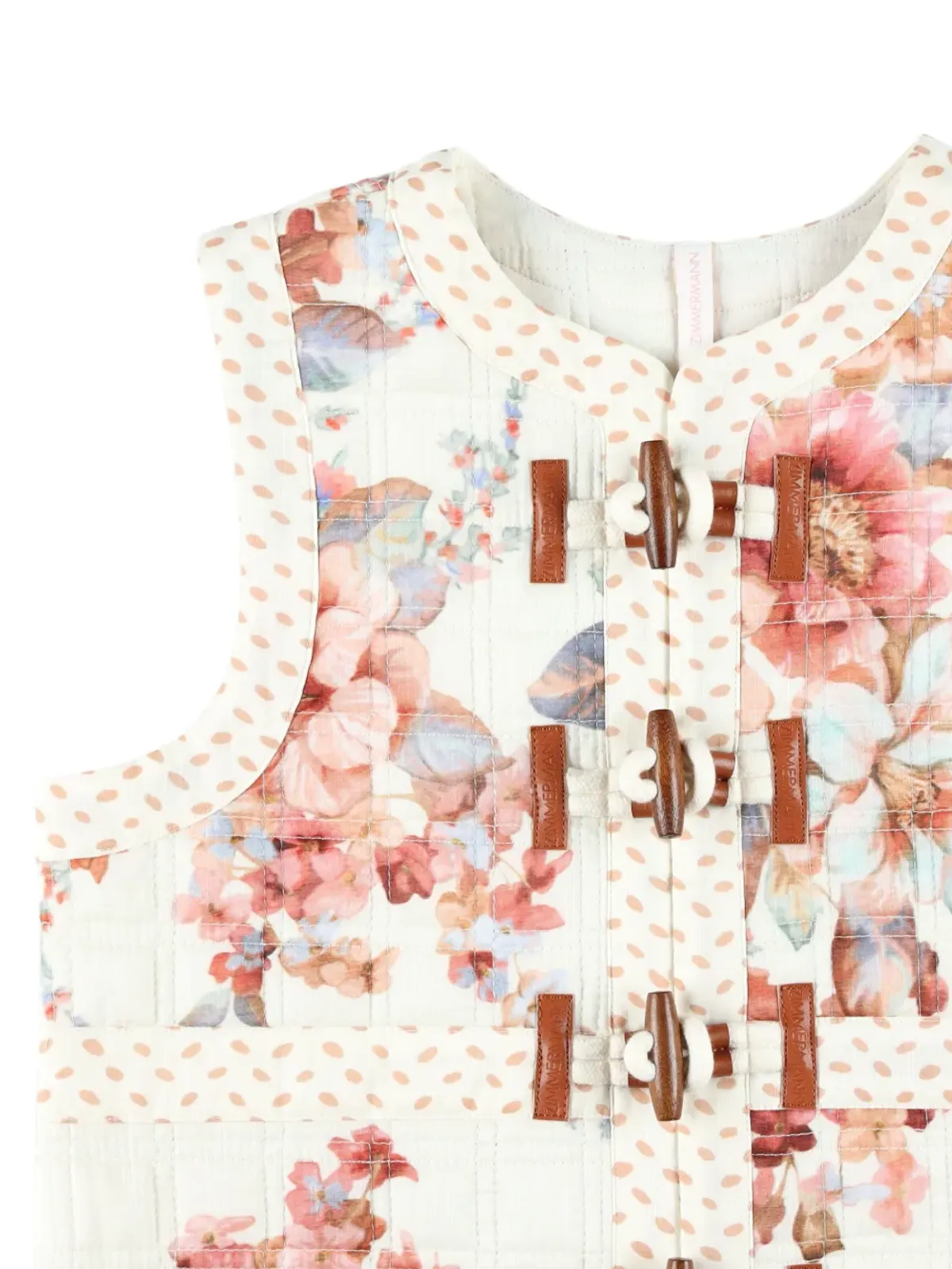 ZIMMERMANN Kids Awaken 花柄ジレ - Neutrals - 画像3