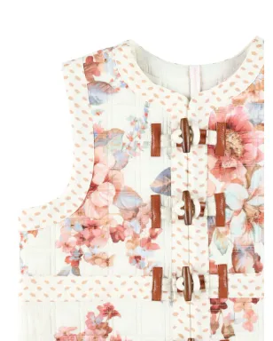 ZIMMERMANN Kids Awaken 花柄ジレ - Neutrals - サムネイル3