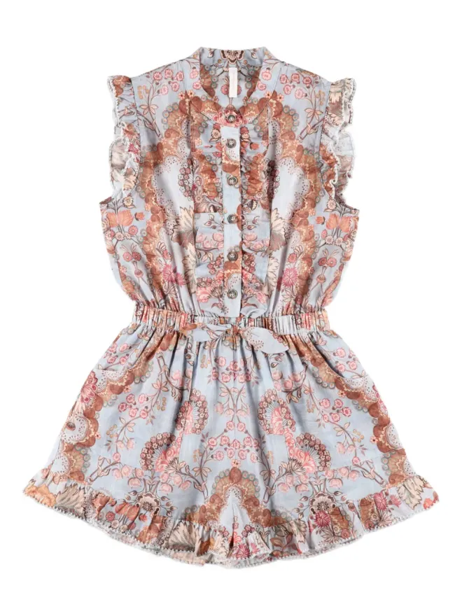 ZIMMERMANN Kids ZIMMERMANN Kids フリル花柄ジャンプスーツの商品画像