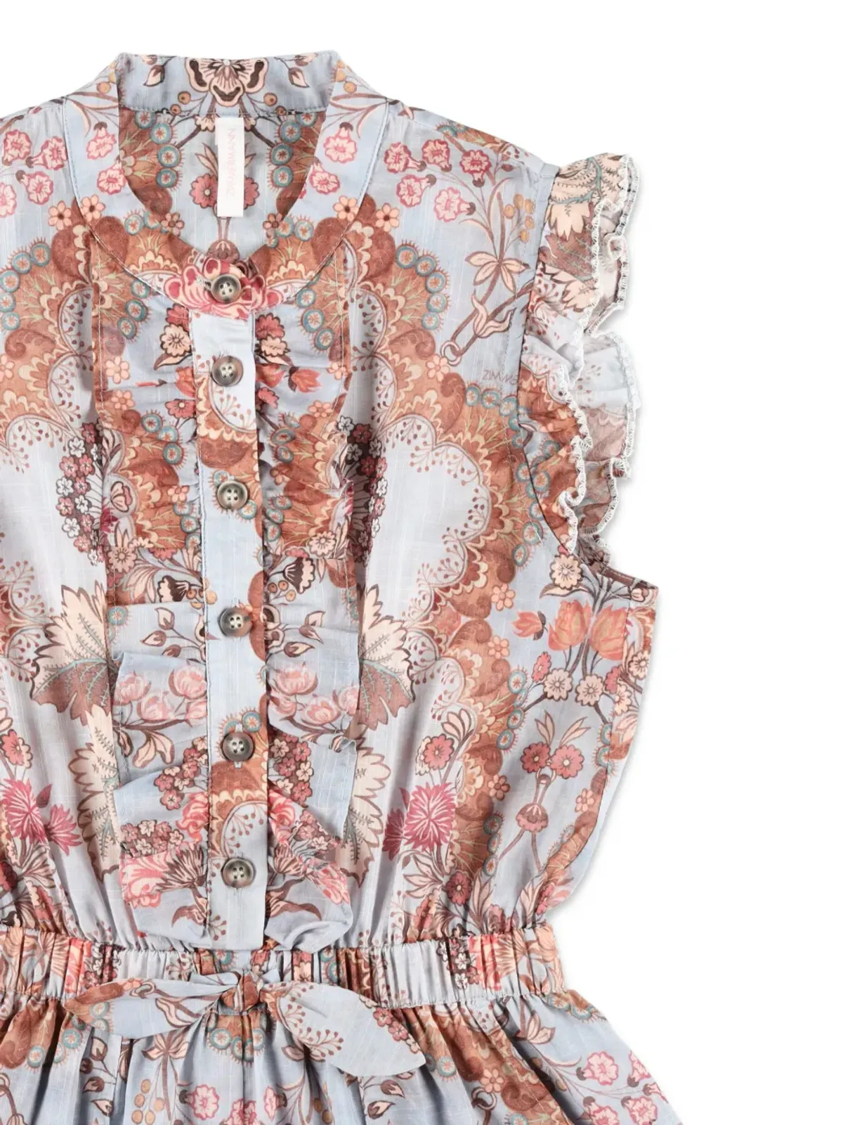 ZIMMERMANN Kids フリル花柄ジャンプスーツ - 画像3