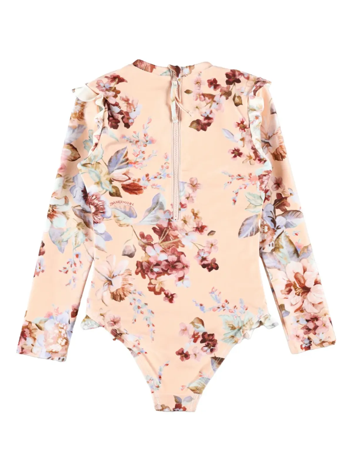 ZIMMERMANN Kids Awaken フリル花柄長袖水着 - 画像2