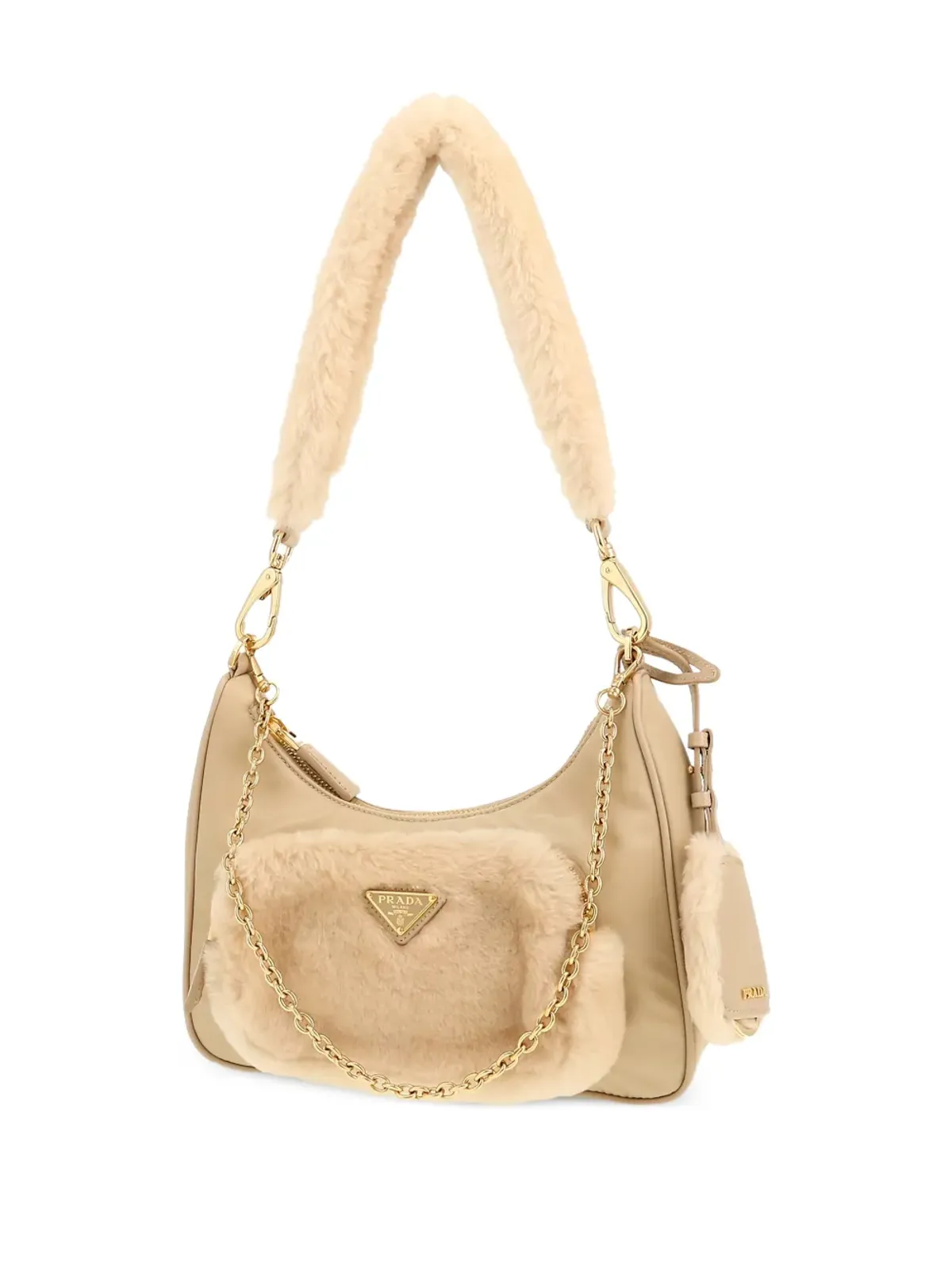 Prada ビンテージ 2020年代リエディション2005 チェーンショルダーバッグ - ニュートラルカラー - 画像3