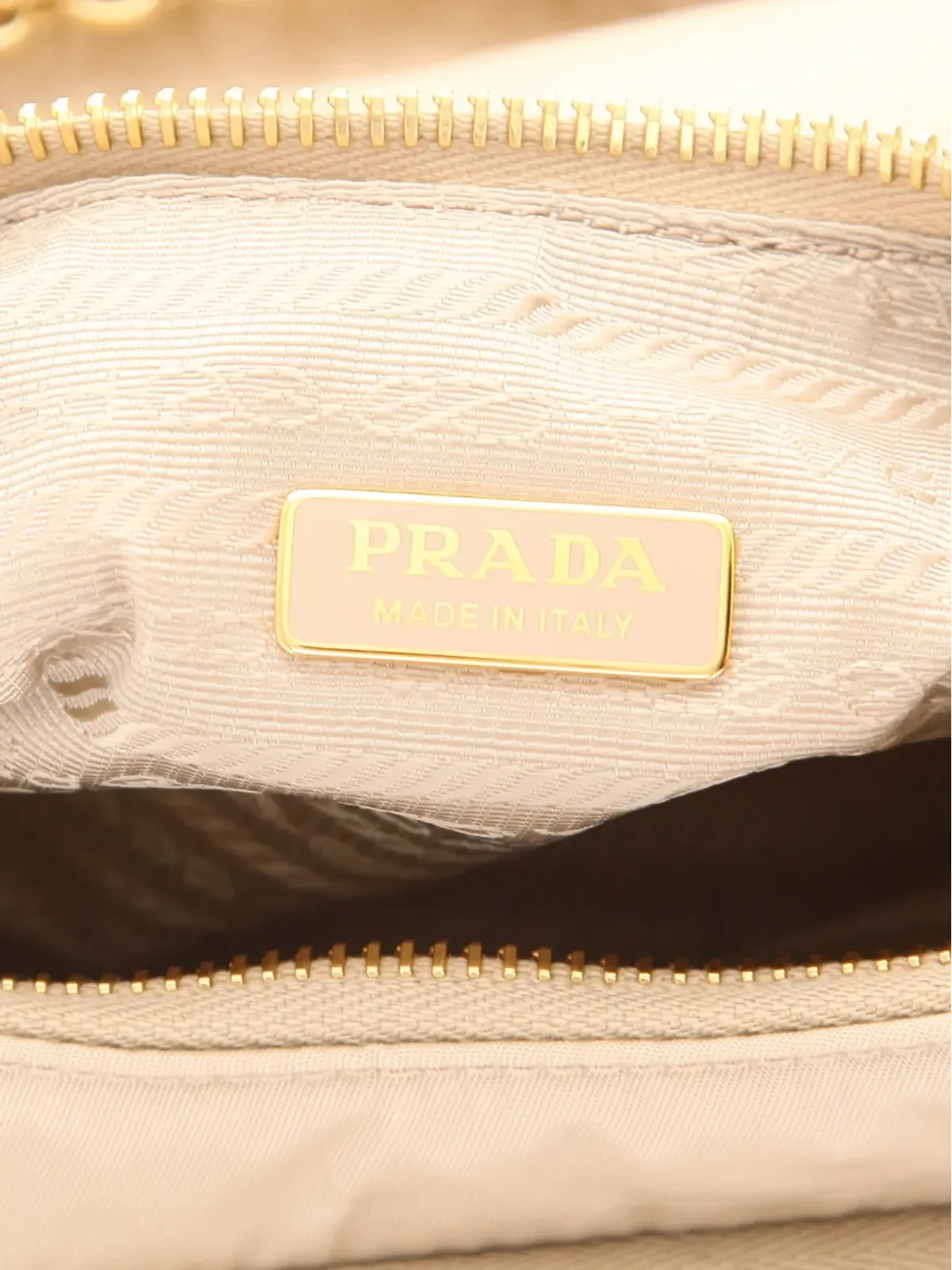 Prada ビンテージ 2020年代リエディション2005 チェーンショルダーバッグ - ニュートラルカラー - 画像4