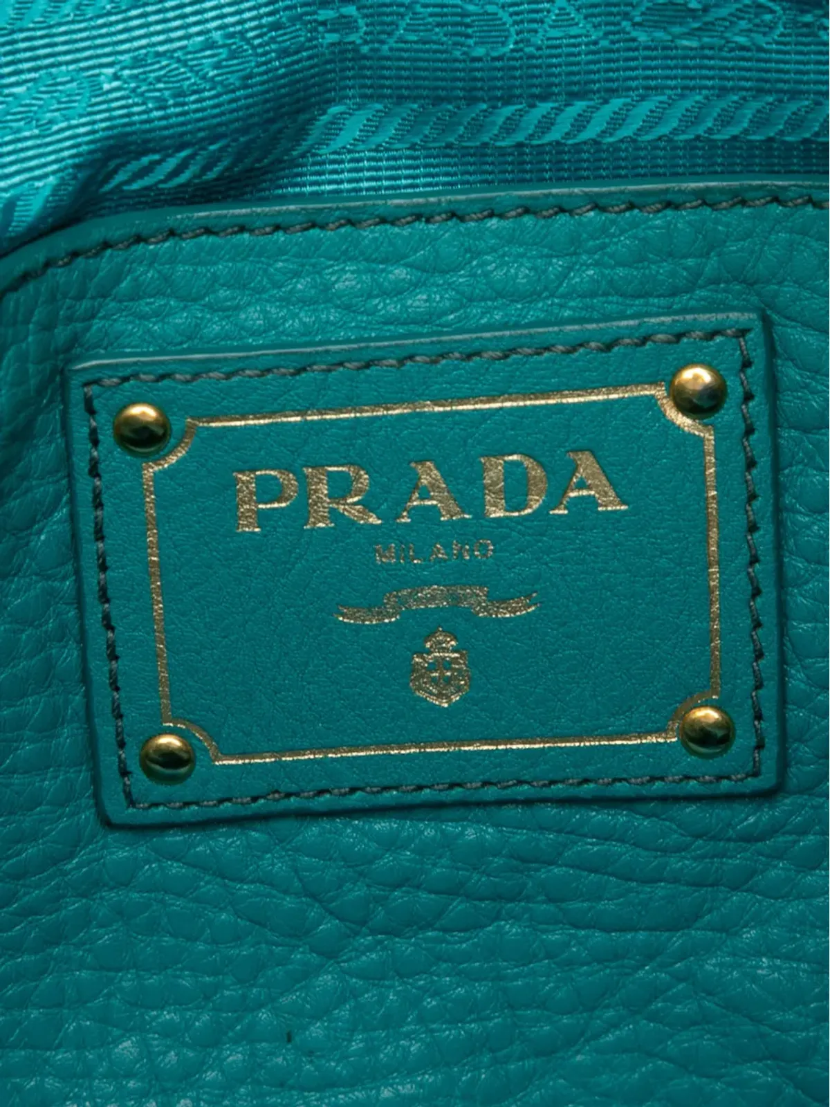 Prada ビンテージ ヴィテロ ダイノ サイドポケット付きトートバッグ - 画像5