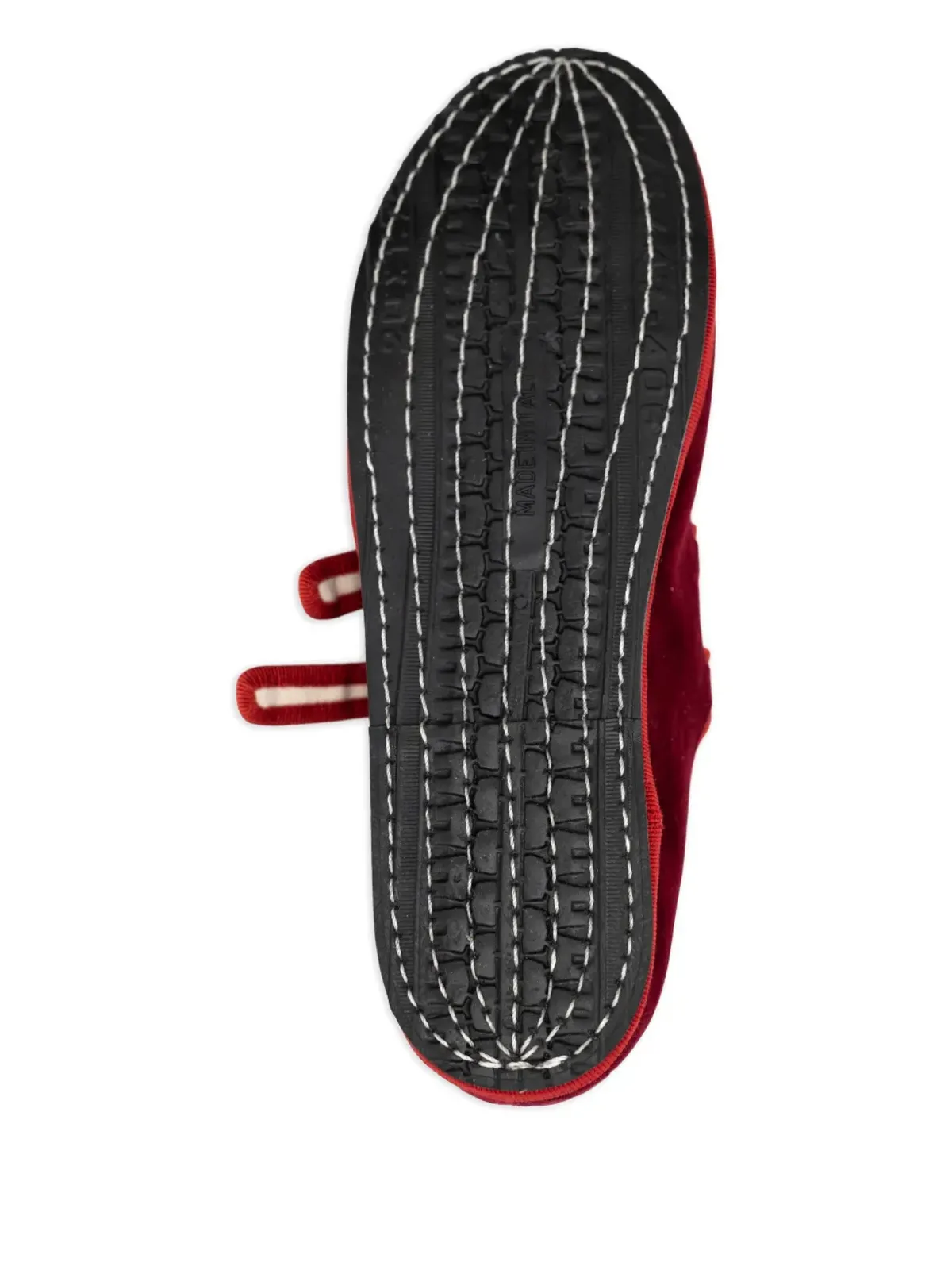 Gondolina Accademia Mary Jane ダブルレース バレエフラット - Red - 画像5