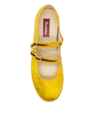Gondolina Nina Mary Jane double-lace ballet flats - Yellow - サムネイル4