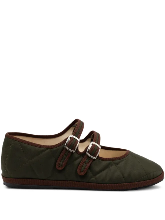 Gondolina Gondolina Acqua Alta Mary Jane キルテッド ダブルレース バレエフラットの商品画像
