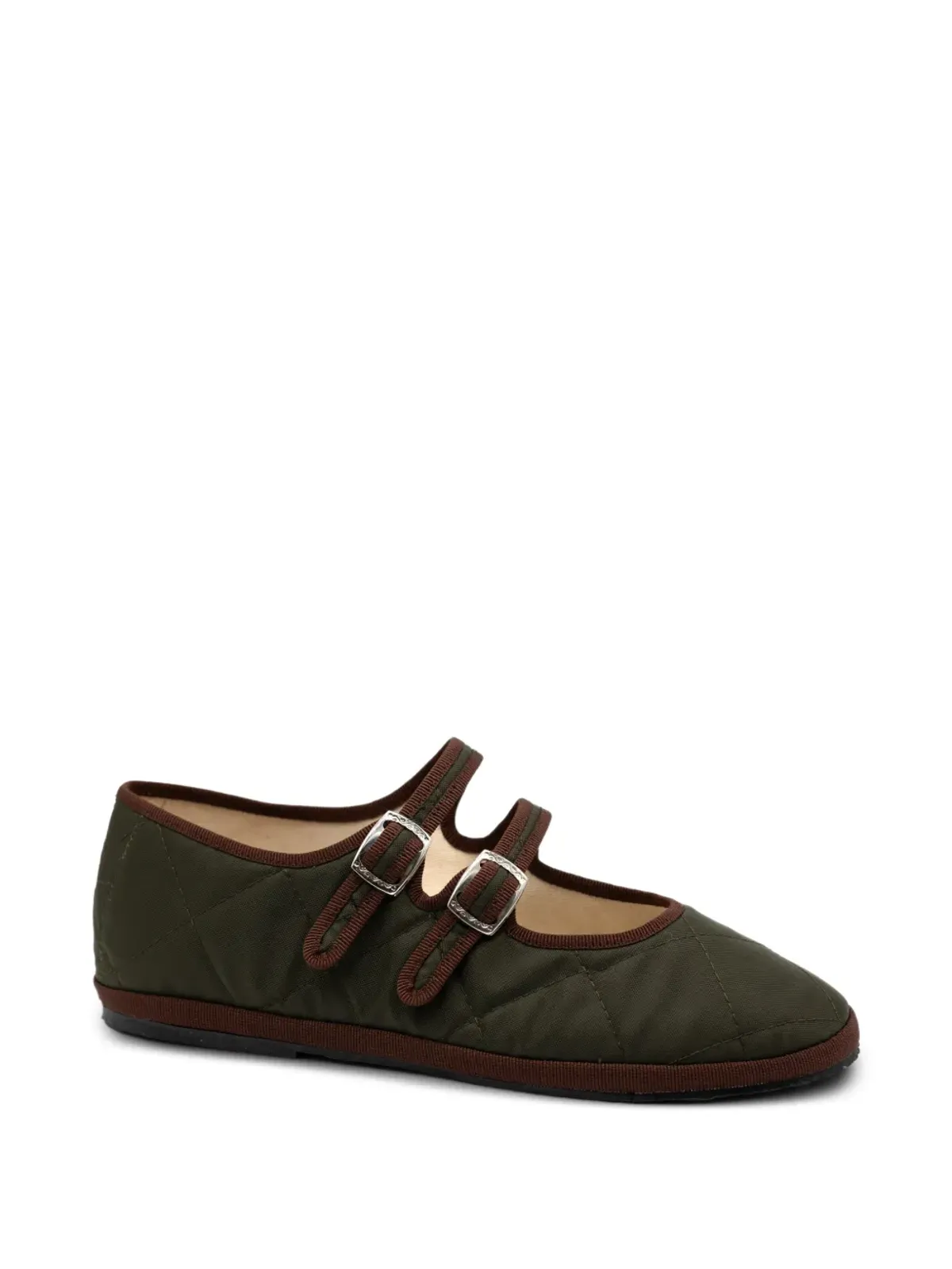 Gondolina Acqua Alta Mary Jane キルテッド ダブルレース バレエフラット - 画像2