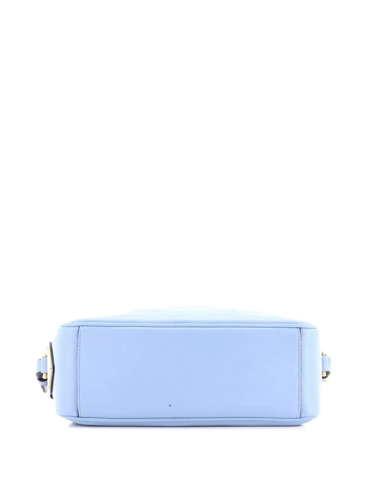 Prada ビンテージ ロゴ カメラバッグ エンボスレザー 小型 クロスボディ バッグ - ブルー - 画像4