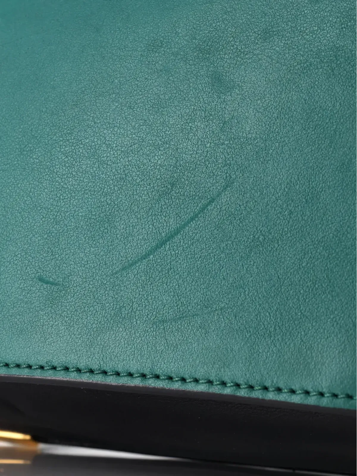 Prada ビンテージ アニマリエ Cahier レザー 小型クロスボディバッグ - グリーン - 画像5