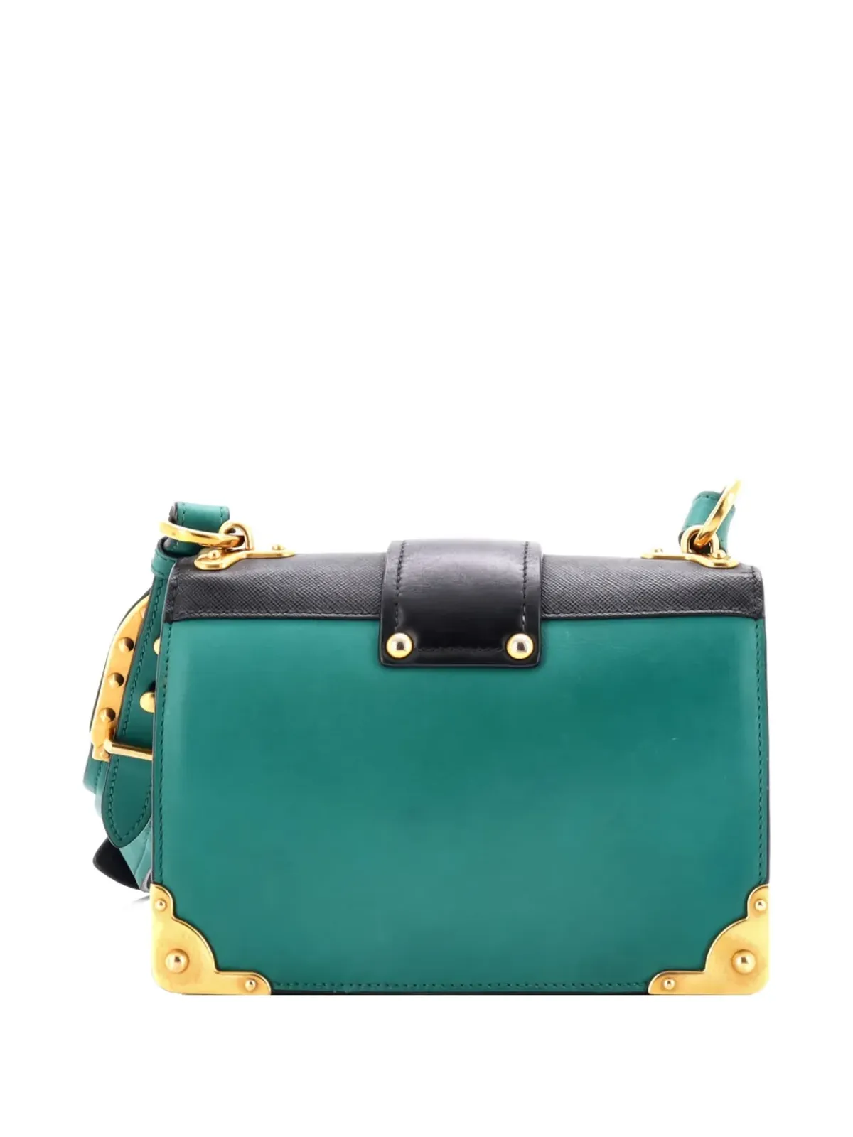 Prada ビンテージ アニマリエ Cahier レザー 小型クロスボディバッグ - グリーン - 画像2