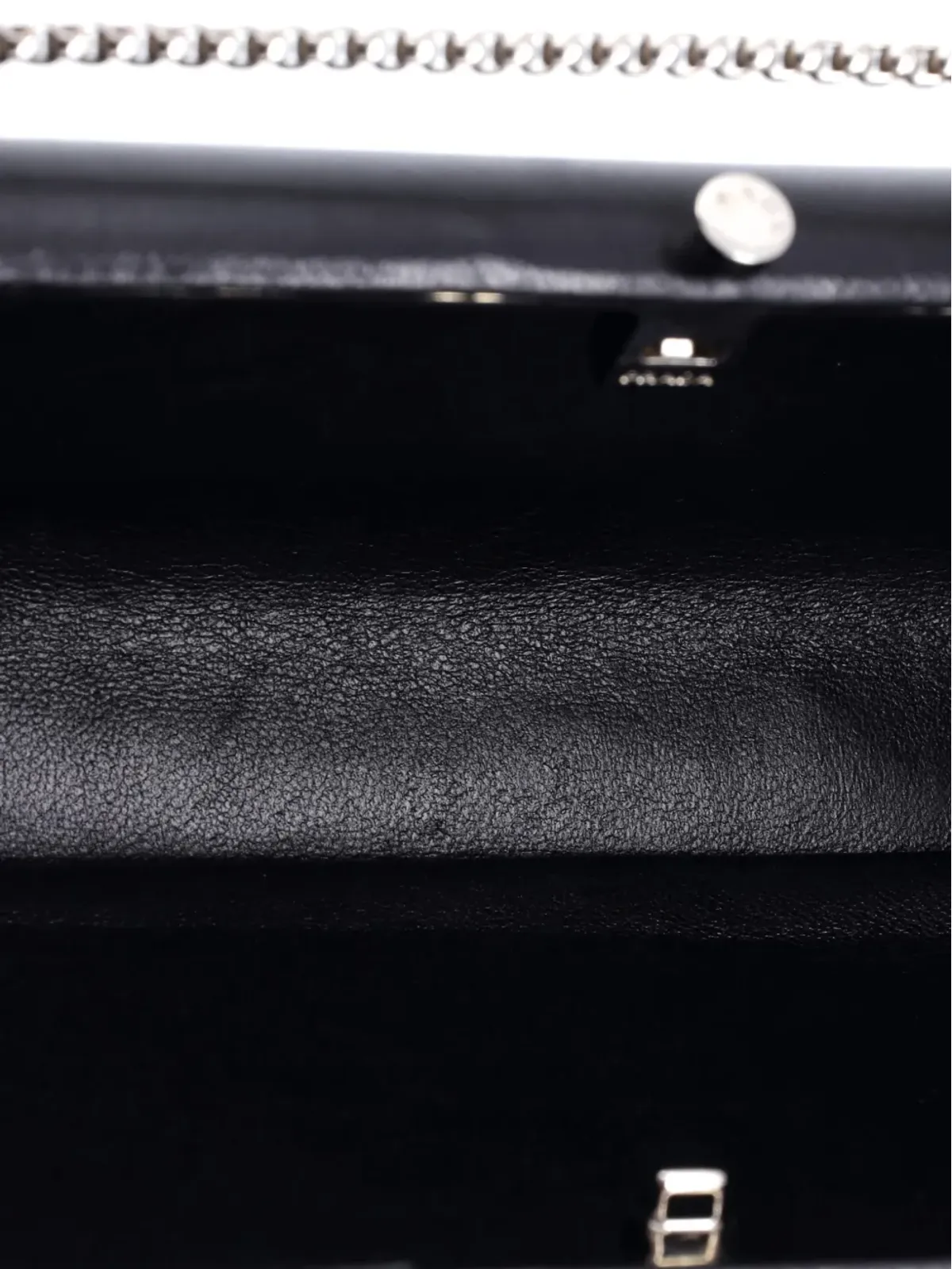 Prada ビンテージ ロゴ入り コンバーチブル チェーン ボックス レザー クラッチバッグ - ブラック - 画像5