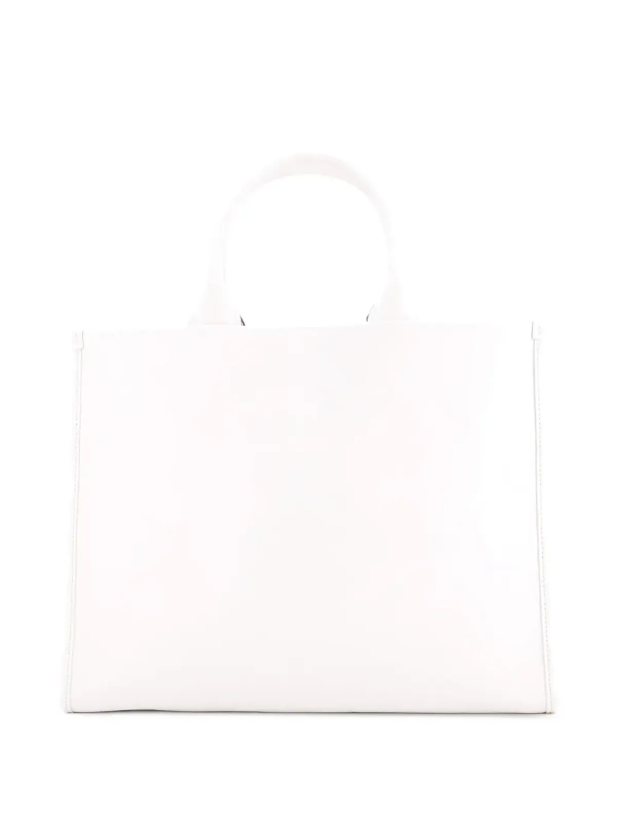 Prada ビンテージ Symbole Shopper エンボスレザー ミディアム トートバッグ ホワイト - 画像2