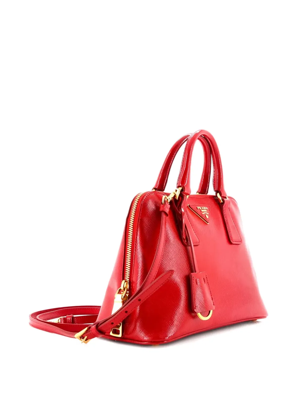 Prada ビンテージ プロムネード バッグ サフィアーノレザー 小型サッチェル - 画像3