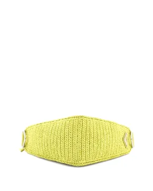 Prada ビンテージ トライアングル ロゴ ジップ ラフィア編み ミニ クロスボディバッグ - グリーン - サムネイル4