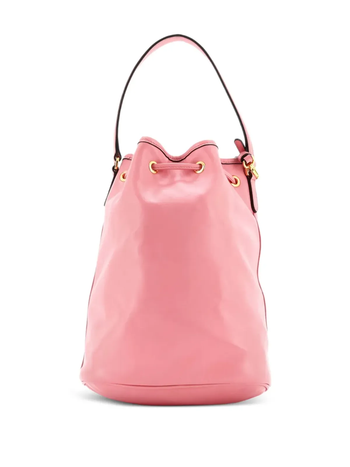 Prada ビンテージ ドローストリングポケット付き ソフトカーフ 小型バケットバッグ - 画像2
