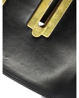 Prada Cahier スタッズ付き レザー レーザーカット クロスボディバッグ（小さめ）- ブラック - サムネイル4